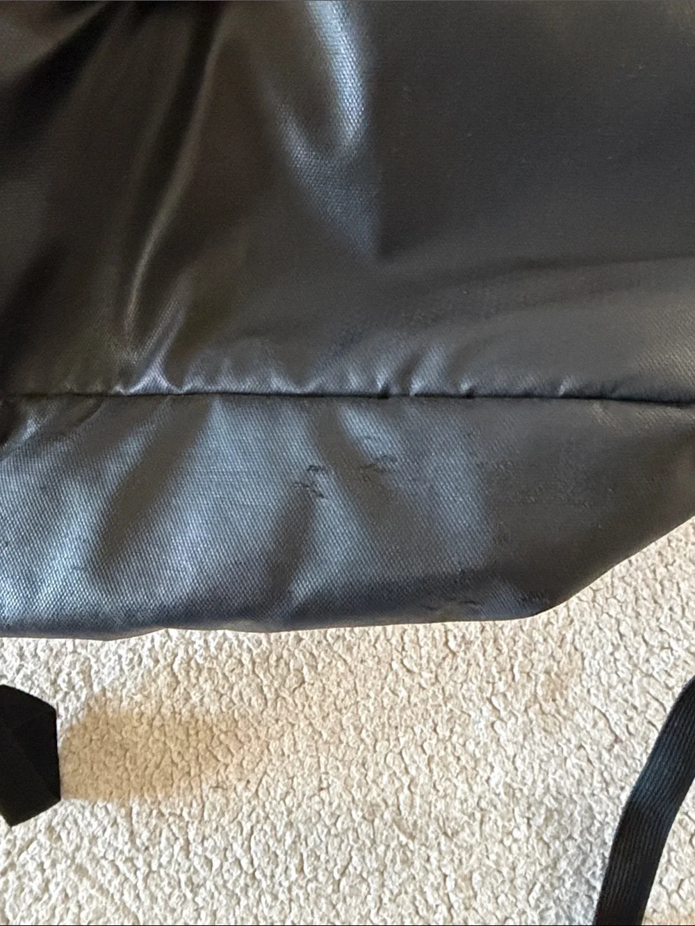 adidas Black Backpack with Gold Logo and Zippers